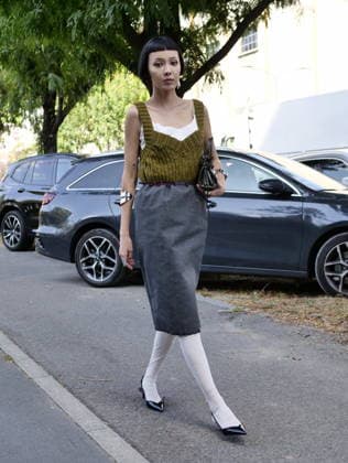 IPA88843230 - Milan, Milan Women’s Fashion Week: Spring Summer 2026 2027 — Women’s Fashion, Spring Summer 2026–2027 — Prada Fashion Show — Pictured: Guest  Copyright: xLucaxPontix xLucaPonti IpaAgencyx IPA88843230