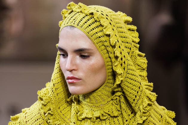 IPA88842508 - Milan, Milan Women™s Fashion Week Spring Summer 2027 - Women™s Fashion, Spring Summer 2027 - J. Salinas fashion show - runway - pictured: detail.  Copyright: xCinziaxCamelax xx IPA88842508