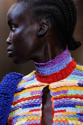 IPA88842781 - Milan, Milan Women™s Fashion Week Spring Summer 2027 - Women™s Fashion, Spring Summer 2027 - J. Salinas fashion show - runway - pictured: detail.  Copyright: xCinziaxCamelax xx IPA88842781