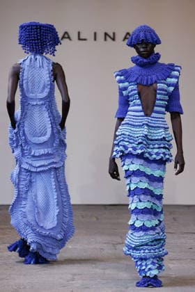 IPA88843117 - Milan, Milan Women™s Fashion Week Spring Summer 2027 - Women™s Fashion, Spring Summer 2027 - J. Salinas fashion show - runway - pictured: Model.  Copyright: xCinziaxCamelax xx IPA88843117