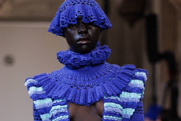 IPA88843121 - Milan, Milan Women™s Fashion Week Spring Summer 2027 - Women™s Fashion, Spring Summer 2027 - J. Salinas fashion show - runway - pictured: detail.  Copyright: xCinziaxCamelax xx IPA88843121