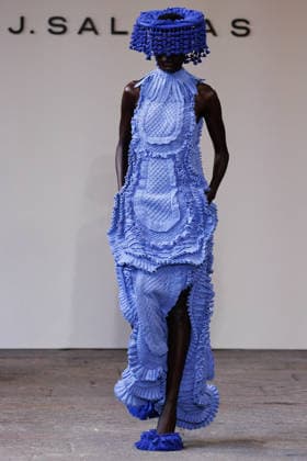 IPA88843067 - Milan, Milan Women™s Fashion Week Spring Summer 2027 - Women™s Fashion, Spring Summer 2027 - J. Salinas fashion show - runway - pictured: Model.  Copyright: xCinziaxCamelax xx IPA88843067