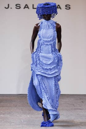 IPA88843083 - Milan, Milan Women™s Fashion Week Spring Summer 2027 - Women™s Fashion, Spring Summer 2027 - J. Salinas fashion show - runway - pictured: Model.  Copyright: xCinziaxCamelax xx IPA88843083