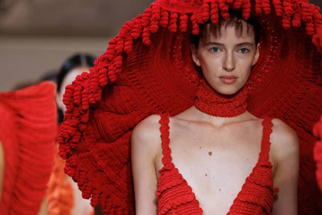 IPA88843149 - Milan, Milan Women™s Fashion Week Spring Summer 2027 - Women™s Fashion, Spring Summer 2027 - J. Salinas fashion show - runway - pictured: Models, finale of the fashion show.  Copyright: xCinziaxCamelax xx IPA88843149
