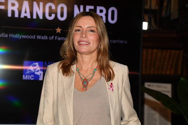 IPA88844347 - Rome, Ministry of Culture: Ceremony to Award the Star to Franco Nero. Pictured: Lucia Borgonzoni  Copyright: xVincenzoxLandix xVincenzoxLandix IPA88844347