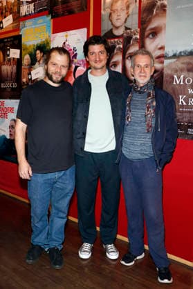 Tomorrow Was War, Film Premiere at the Delphi Lux, Berlin, September 22, 2026 Director Nicolas Ehret with lead actors Enno Trebs and Ulrich Matthes at a photo call for the premiere of *Tomorrow Was War* at the Delphi Lux in Berlin on September 22, 2026 Berlin Delphi Lux Copyright: xAnitaxBuggex