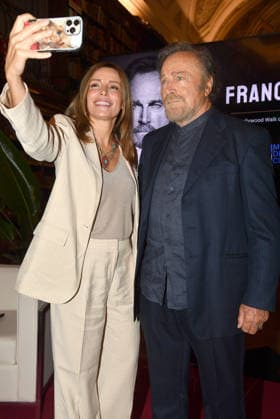 IPA88844601 - Rome, Ministry of Culture: Celebration for Franco Nero’s Stella Award. Pictured: Franco Nero and Lucia Borgonzoni  Copyright: xVincenzoxLandix xVincenzoxLandix IPA88844601