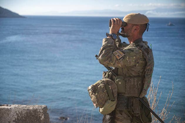 The Government Reinforces the Border in Ceuta Amid Calls for Another Mass Entry A soldier patrols the border in Benzú on September 22, 2026, in Ceuta, Spain. As of Tuesday, the government has reinforced security measures along Ceuta’s border with Morocco in response to the possibility of attempts at irregular entry coinciding with a call circulating on social media for tomorrow, Wednesday, September 23, 2026 SEPTEMBER 22, 2026 MIGRANTS IMMIGRANTS INVASION BORDER MIGRATION CRISIS HUMANITARIAN CRISIS MILITARY SOLDIERS Ceuta Ceuta, Spain  Copyright: xMarcosxMorenox 7792884