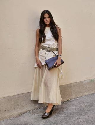 IPA88847714 - Milan, Milan Women s Fashion Week: Spring Summer 2026 2027 - Women s Fashion, Spring Summer 2026–2027, J. Salinas fashion show - Pictured: Guest  Copyright: xLucaxPontix xLucaPonti IpaAgencyx IPA88847714