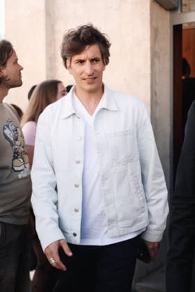 IPA88849600 - Milan, Arrivals at the Prada fashion show during Milan Fashion Week Women s Collection Spring Summer 2027 - Women s Fashion, Spring Summer 2027. Pictured: Lorenzo Bertelli  Copyright: xAlessandroxBremecx xx IPA88849600