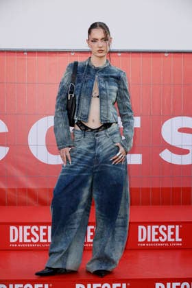 MFW Spring Summer 2027 Diesel Photocall MP MILAN, ITALY - SEPTEMBER 22: Miach attends the Diesel fashion show during Milan Fashion Week WOMEN S COLLECTION SPRING SUMMER 2027 on September 22, 2026 in Milan, Italy. Photo by Marco Piovanotto Abacapress.com Milan Italy  Copyright: xPiovanottoxMarco ABACAx