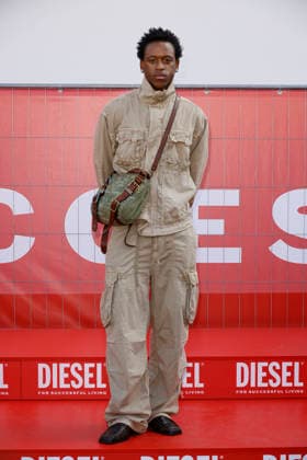MFW Spring Summer 2027 Diesel Photocall MP MILAN, ITALY - SEPTEMBER 22: Shaquille Boundil attends the Diesel fashion show during Milan Fashion Week WOMEN S COLLECTION SPRING SUMMER 2027 on September 22, 2026 in Milan, Italy. Photo by Marco Piovanotto Abacapress.com Milan Italy  Copyright: xPiovanottoxMarco ABACAx