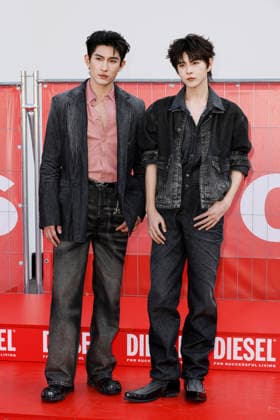 MFW Spring Summer 2027 Diesel Photocall MP MILAN, ITALY - SEPTEMBER 22: Lyu Sitong, Ayden Sng attends the Diesel fashion show during Milan Fashion Week WOMEN S COLLECTION SPRING SUMMER 2027 on September 22, 2026 in Milan, Italy. Photo by Marco Piovanotto Abacapress.com Milan Italy  Copyright: xPiovanottoxMarco ABACAx