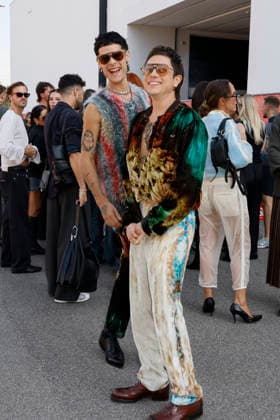 MFW Spring Summer 2027 Diesel Photocall MP MILAN, ITALY - SEPTEMBER 22: Paco Amoroso, Ca7riel attend the Diesel fashion show during Milan Fashion Week WOMEN S COLLECTION SPRING SUMMER 2027 on September 22, 2026 in Milan, Italy. Photo by Marco Piovanotto Abacapress.com Milan Italy  Copyright: xPiovanottoxMarco ABACAx