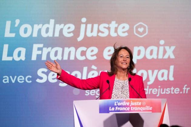 Segolene Royal Campaign meeting for the PS Primary - Alfortville Candidate in the Socialist (PS) and centre-left Place Publique (PP) parties primary ahead of France s 2027 presidential election Segolene Royal delivers a speech on stage during her campaign meeting in Alfortville, suburbs of Paris on September 22, 2026. Photo by Raphael Lafargue ABACAPRESS.COM Alfortville France  Copyright: xLafarguexRaphael ABACAx