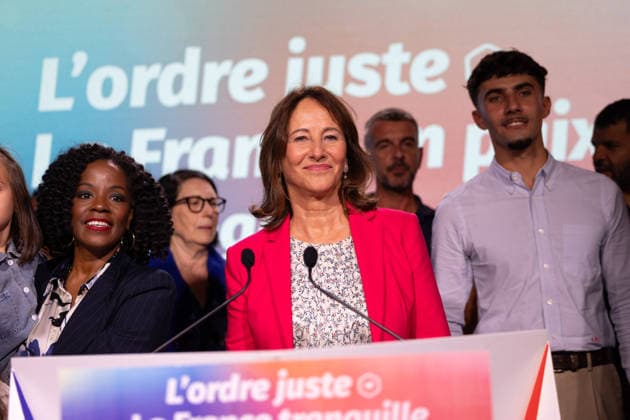 Segolene Royal Campaign meeting for the PS Primary - Alfortville Candidate in the Socialist (PS) and centre-left Place Publique (PP) parties primary ahead of France s 2027 presidential election Segolene Royal delivers a speech on stage during her campaign meeting in Alfortville, suburbs of Paris on September 22, 2026. Photo by Raphael Lafargue ABACAPRESS.COM Alfortville France  Copyright: xLafarguexRaphael ABACAx