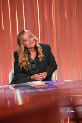 IPA88847965 - Rome, RAI Studios on Via Teulada, 5 Minuti television program. Pictured: Giorgia Meloni  Copyright: xVincenzoxLandix xVincenzoxLandix IPA88847965