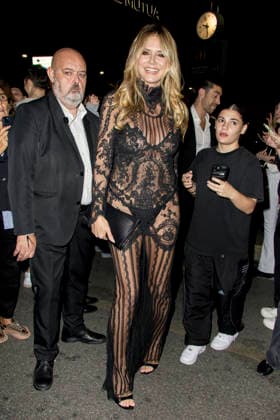 MFW Spring Summer 2027 Celebrities Arrival Vogue World MP MILAN, ITALY - SEPTEMBER 22: Heidi Klum arrives to Vogue World 2026 during Milan Fashion Week WOMEN S COLLECTION SPRING SUMMER 2027 on September 22, 2026 in Milan, Italy. Photo by Marco Piovanotto Abacapress.com Milan Italy  Copyright: xPiovanottoxMarco ABACAx