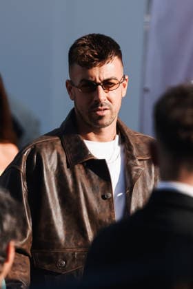 IPA88849990 - Milan, Arrivals at the Diesel fashion show during Milan Fashion Week Women s Collection Spring Summer 2027 - Women s Fashion, Spring Summer 2027. Pictured: Stephan El Shaarawy  Copyright: xAlessandroxBremecx xx IPA88849990