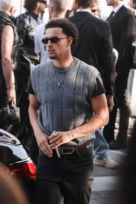 IPA88849993 - Milan, Arrivals at the Diesel fashion show during Milan Fashion Week Women s Collection Spring Summer 2027 - Women s Fashion, Spring Summer 2027. Pictured: Curtis Jones  Copyright: xAlessandroxBremecx xx IPA88849993