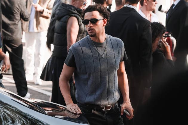 IPA88849997 - Milan, Arrivals at the Diesel fashion show during Milan Fashion Week Women s Collection Spring Summer 2027 - Women s Fashion, Spring Summer 2027. Pictured: Curtis Jones  Copyright: xAlessandroxBremecx xx IPA88849997