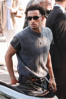 IPA88850000 - Milan, Arrivals at the Diesel fashion show during Milan Fashion Week Women s Collection Spring Summer 2027 - Women s Fashion, Spring Summer 2027. Pictured: Curtis Jones  Copyright: xAlessandroxBremecx xx IPA88850000