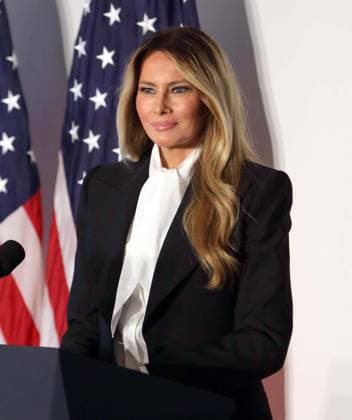 September 22, 2026, New York, New York, USA: First Lady of the United States MELANIA TRUMP seen at the Fostering the Future Together with New Private Sector Partnerships event held at the St. Regis Hotel. New York USA - ZUMAk03_ 20260922_zaf_k03_057 Copyright: xNancyxKaszermanx