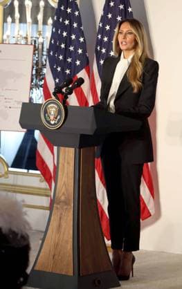 September 22, 2026, New York, New York, USA: First Lady of the United States MELANIA TRUMP seen at the Fostering the Future Together with New Private Sector Partnerships event held at the St. Regis Hotel. New York USA - ZUMAk03_ 20260922_zaf_k03_063 Copyright: xNancyxKaszermanx