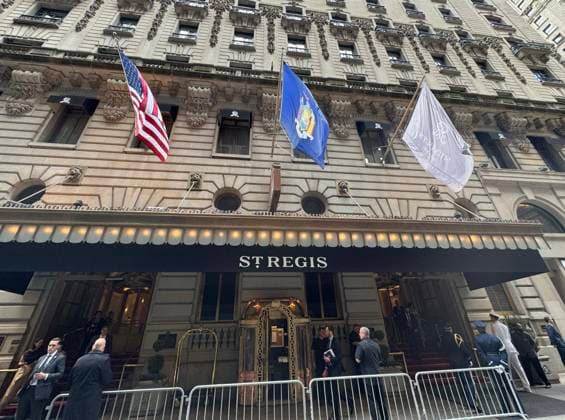 September 22, 2026, New York, New York, USA: An exterior view of the St. Regis Hotel where the Fostering the Future Together with New Private Sector Partnerships event with First Lady Melania Trump and other First Ladies from around the world was held. New York USA - ZUMAk03_ 20260922_zaf_k03_067 Copyright: xNancyxKaszermanx