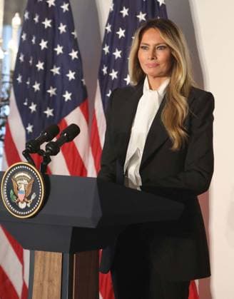 September 22, 2026, New York, New York, USA: First Lady of the United States MELANIA TRUMP seen at the Fostering the Future Together with New Private Sector Partnerships event held at the St. Regis Hotel. New York USA - ZUMAk03_ 20260922_zaf_k03_056 Copyright: xNancyxKaszermanx