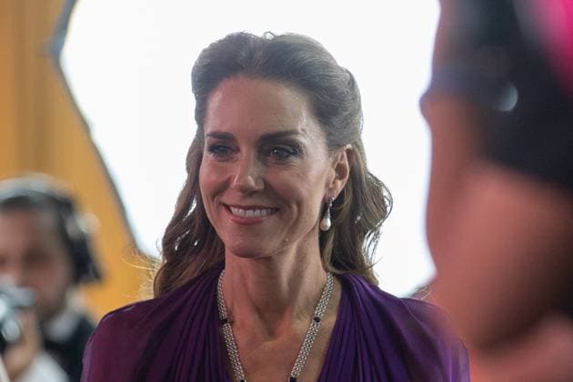 September 22, 2026, London, United Kingdom: Catherine Princess of Wales speaks to the cast at the Global Film Premiere of Digger, in Leicester Square, London.Cast, guests and members of the Royal Family attend the Global Film Premiere of Digger, in Leicester Square, London London United Kingdom - ZUMAs197 20260922_aaa_s197_346 Copyright: xPhilxLewisx