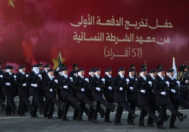 Syria’s Women’s Police Academy graduates its first class DAMASCUS, SYRIA - SEPTEMBER 22: A graduation ceremony is held at the Interior Ministry building for 150 female police cadets who completed six months of training at the Women’s Police Academy affiliated with the Syrian Interior Ministry, marking the academy’s first graduating class, in Damascus, Syria, on September 22, 2026. Izz Aldien Alqasem Anadolu Damascus Syria. Editorial use only. Please get in touch for any other usage.  Copyright: x2026xAnadoluxIzzxAldienxAlqasemx