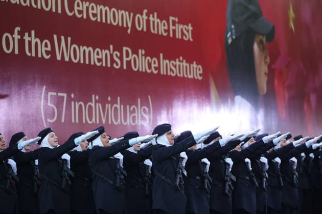 Syria’s Women’s Police Academy graduates its first class DAMASCUS, SYRIA - SEPTEMBER 22: A graduation ceremony is held at the Interior Ministry building for 150 female police cadets who completed six months of training at the Women’s Police Academy affiliated with the Syrian Interior Ministry, marking the academy’s first graduating class, in Damascus, Syria, on September 22, 2026. Izz Aldien Alqasem Anadolu Damascus Syria. Editorial use only. Please get in touch for any other usage.  Copyright: x2026xAnadoluxIzzxAldienxAlqasemx