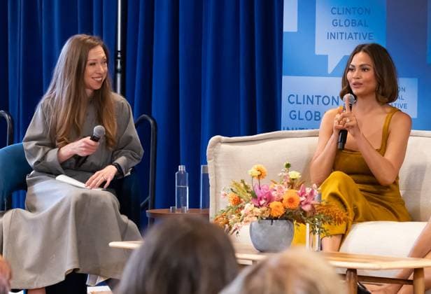 Chrissy Teigen Speaks at 2026 Clinton Global Initiative Conference Chrissy Teigen Speaks at 2026 Clinton Global Initiative Conference on Postpartum Depression, Chelsea Clinton Moderated, Hilton Hotel, NY. 22 Sep 2026 Pictured: Chrissy Teigen, Chelsea Clinton.  Copyright: xThexMegaxAgencyxMayer xMEGAx
