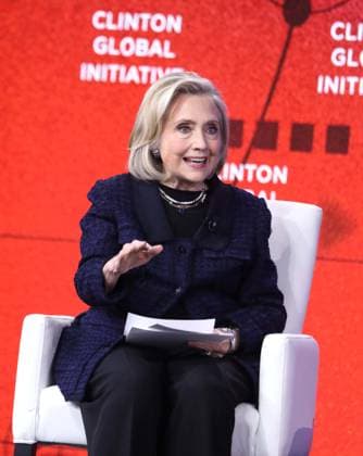 September 22, 2026, New York, New York, USA: Former Secretary of State HILLARY RODHAM CLINTON seen during the Clinton Global Initiative 2026 Day 1 (CGI) held at the New York Hilton Hotel. New York USA - ZUMAk03_ 20260922_zaf_k03_121 Copyright: xNancyxKaszermanx