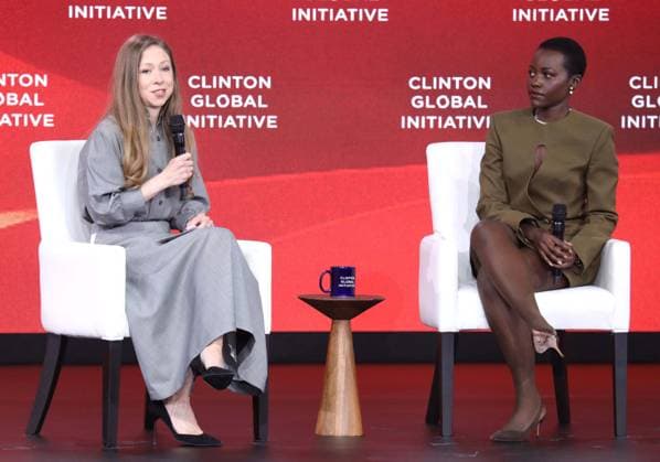 September 22, 2026, New York, New York, USA: CHELSEA CLINTON and actor LUPITA NYONG O seen during the Clinton Global Initiative 2026 Day 1 (CGI) held at the New York Hilton Hotel. New York USA - ZUMAk03_ 20260922_zaf_k03_130 Copyright: xNancyxKaszermanx