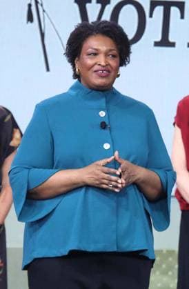 September 22, 2026, New York, New York, USA: Georgia politician STACEY ABRAMS seen during the Clinton Global Initiative 2026 Day 1 (CGI) held at the New York Hilton Hotel. New York USA - ZUMAk03_ 20260922_zaf_k03_100 Copyright: xNancyxKaszermanx