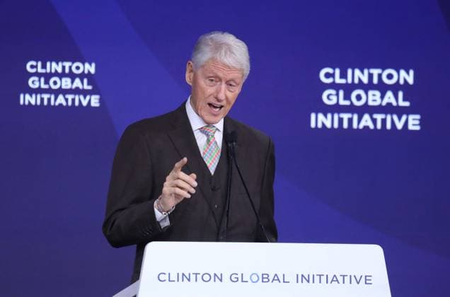 September 22, 2026, New York, New York, USA: Former President BILL CLINTON seen during the Clinton Global Initiative 2026 Day 1 (CGI) held at the New York Hilton Hotel. New York USA - ZUMAk03_ 20260922_zaf_k03_085 Copyright: xNancyxKaszermanx