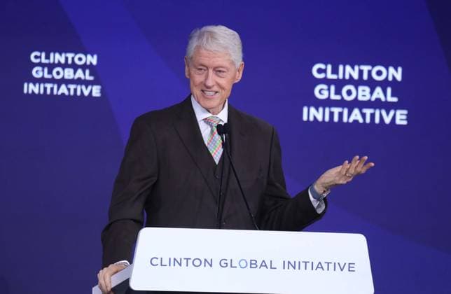 September 22, 2026, New York, New York, USA: Former President BILL CLINTON seen during the Clinton Global Initiative 2026 Day 1 (CGI) held at the New York Hilton Hotel. New York USA - ZUMAk03_ 20260922_zaf_k03_089 Copyright: xNancyxKaszermanx