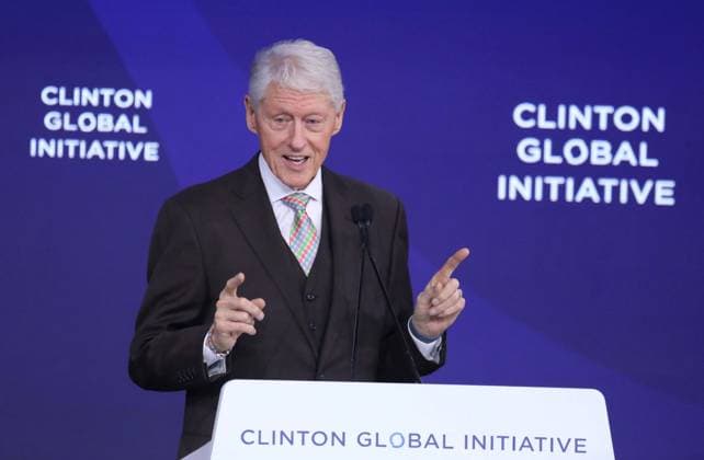 September 22, 2026, New York, New York, USA: Former President BILL CLINTON seen during the Clinton Global Initiative 2026 Day 1 (CGI) held at the New York Hilton Hotel. New York USA - ZUMAk03_ 20260922_zaf_k03_090 Copyright: xNancyxKaszermanx