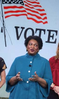 September 22, 2026, New York, New York, USA: Georgia politician STACEY ABRAMS seen during the Clinton Global Initiative 2026 Day 1 (CGI) held at the New York Hilton Hotel. New York USA - ZUMAk03_ 20260922_zaf_k03_093 Copyright: xNancyxKaszermanx