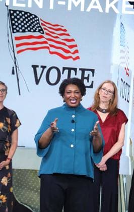 September 22, 2026, New York, New York, USA: Georgia politician STACEY ABRAMS seen during the Clinton Global Initiative 2026 Day 1 (CGI) held at the New York Hilton Hotel. New York USA - ZUMAk03_ 20260922_zaf_k03_097 Copyright: xNancyxKaszermanx