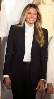 September 22, 2026, New York, New York, USA: First Lady of the United States MELANIA TRUMP seen at the Fostering the Future Together with New Private Sector Partnerships event held at the St. Regis Hotel. New York USA - ZUMAk03_ 20260922_zaf_k03_018 Copyright: xNancyxKaszermanx