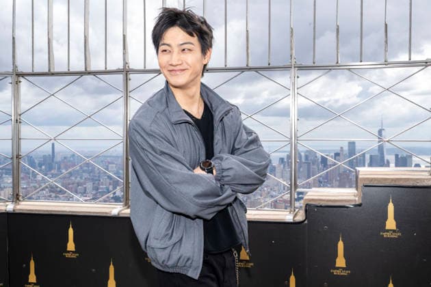 September 22, 2026, New York, New York, USA: South Korean singer and songwriter, JAY B visits the Empire State Building in New York to celebrate the 2026 Tape, Roots Tour ahead of his performance at Palladium Times Square. 22 September 2026 New York USA - ZUMAa265 20260922_zep_a265_031 Copyright: xEricxAcquayex