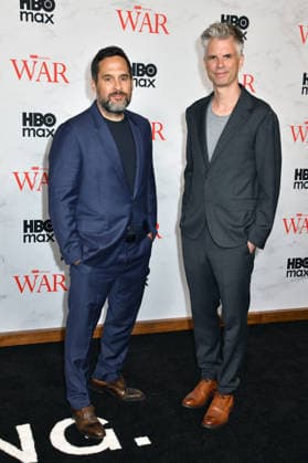 NEW YORK, NY - SEPTEMBER 22: Ben Taylor and George Kay at the New York Red Carpet Premiere of the HBO Original Drama Series War on September 22, 2026 at the Perelman Performing Arts Center in New York City. Copyright: xmpi099 MediaPunchx
