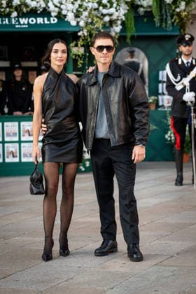 Celebrity Sightings at Vogue world show during the Milan Fashion Week - Womenswear Spring Summer 2027 in Milan, Italy, on 22 September 2026 Ed Westwick and Amy Jackson arrive at Vogue world show during the Milan Fashion Week - Womenswear Spring Summer 2027 in Milan, Italy, on 22 September 2026., Credit:Stefano Costantino TTL Stefano Costantino Avalon Italy, Milan  Copyright: xStefanoxCostantinoxTTLx xStefanoxCostantinox xAvalonx 1137332510