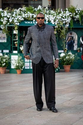 Celebrity Sightings at Vogue world show during the Milan Fashion Week - Womenswear Spring Summer 2027 in Milan, Italy, on 22 September 2026 Serge Ibaka arrives at Vogue world show during the Milan Fashion Week - Womenswear Spring Summer 2027 in Milan, Italy, on 22 September 2026., Credit:Stefano Costantino TTL Stefano Costantino Avalon Italy, Milan  Copyright: xStefanoxCostantinoxTTLx xStefanoxCostantinox xAvalonx 1137332532