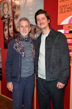 Ulrich Matthes and Nicolas Ehret at the premiere of the movie *Morgen war Krieg* at the Delphi Lux in Berlin, September 22, 2026 Foto:xM.xBehrensx xFuturexImagex krieg_6919