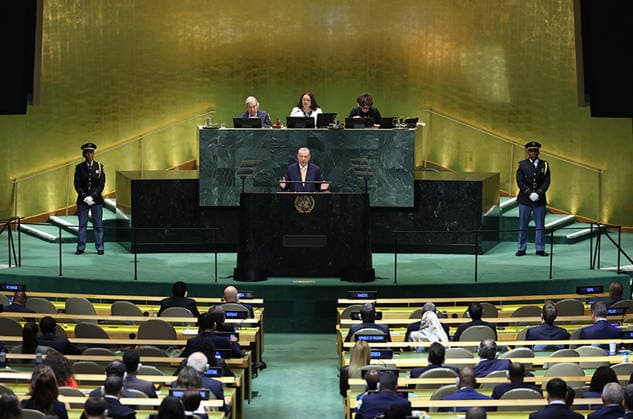 Erdo?an Calls for UN Security Council Reform in New York Turkish President Recep Tayyip Erdo?an delivers a speech during the 81st session of the United Nations General Assembly at UN Headquarters in New York City, United States, on September 22, 2026. Erdo?an called for reform of the UN Security Council, saying a system in which the will of more than 190 countries is subject to decisions by five countries is not fair, and reiterated his principle that the world is bigger than five . Photo by Turkish presidency apaimages Istanbul Istanbul Turkey 220926_US_TPO_00(24) Copyright: xapaimagesxTurkishxpresidencyx xapaimagesx