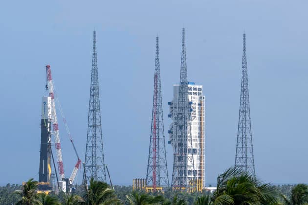 WENCHANG, CHINA - SEPTEMBER 23: A general view shows the construction of a dedicated launch pad for the Long March 10A carrier rocket on September 23, 2026 in Wenchang, Hainan Province of China.  Copyright: xVCGx 111668959021
